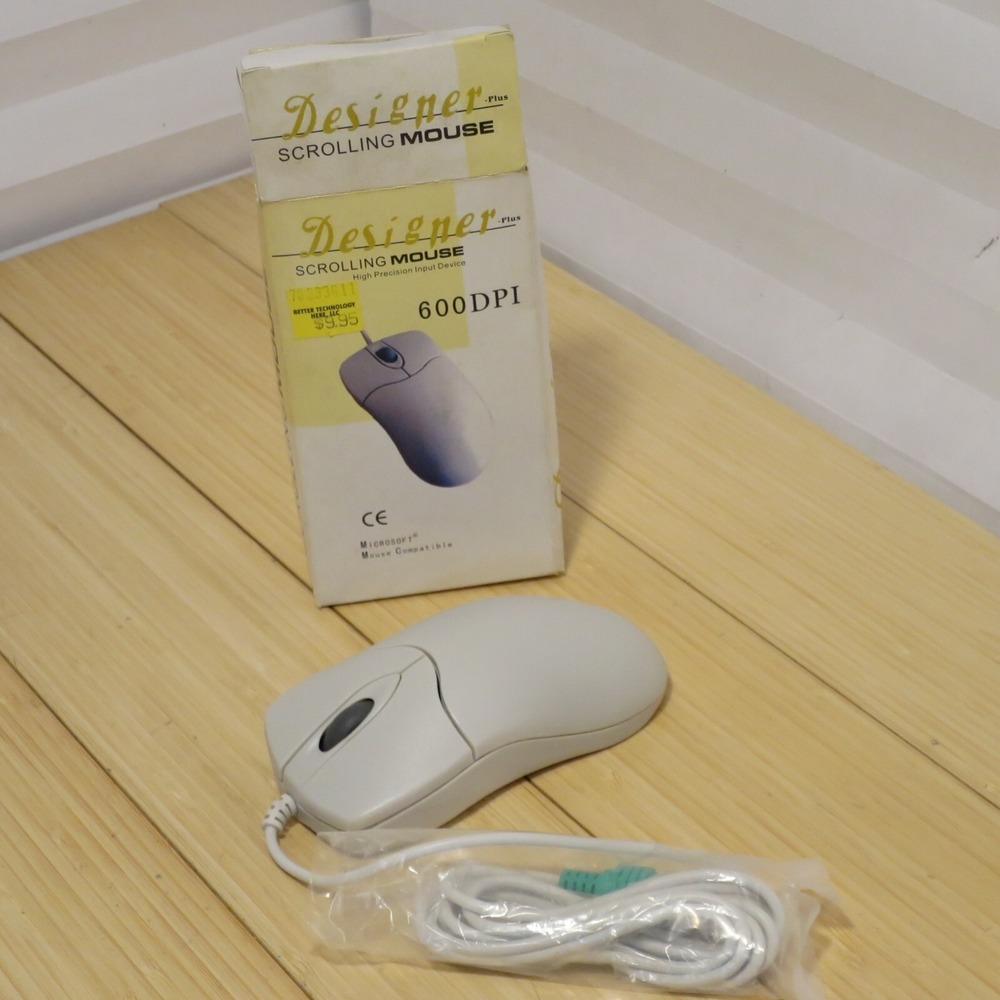 Designer Scrolling Mouse‎ Model H2002 PS2 600DPI (1 of 2)